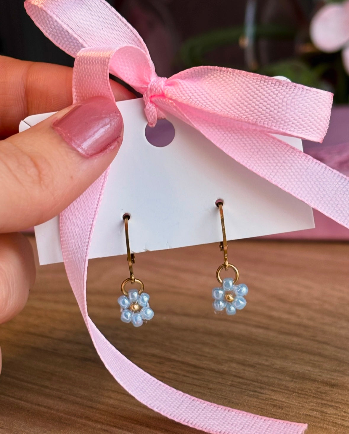 Boucle d’oreilles fleurs