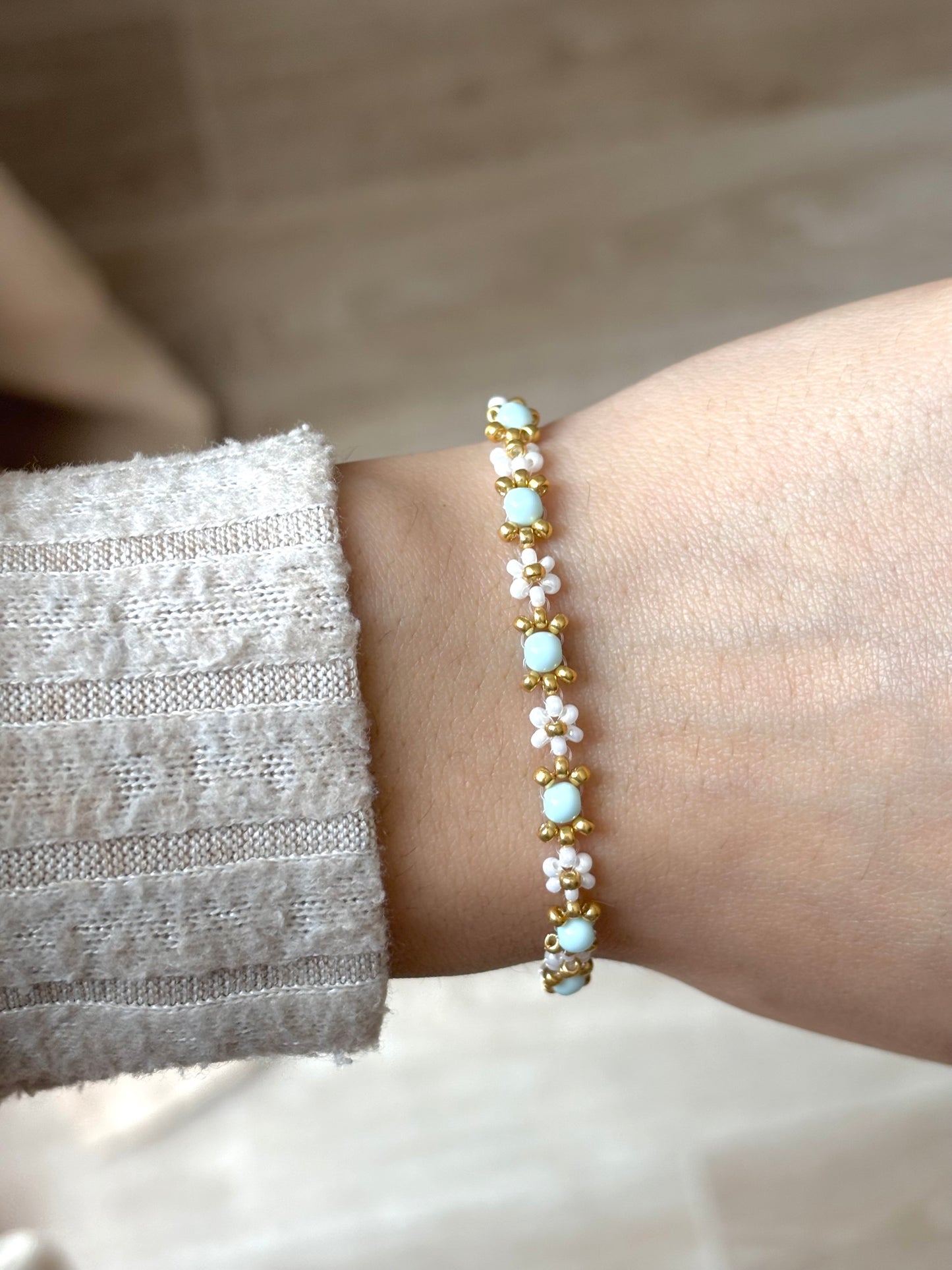 Bracelet bleu pastel