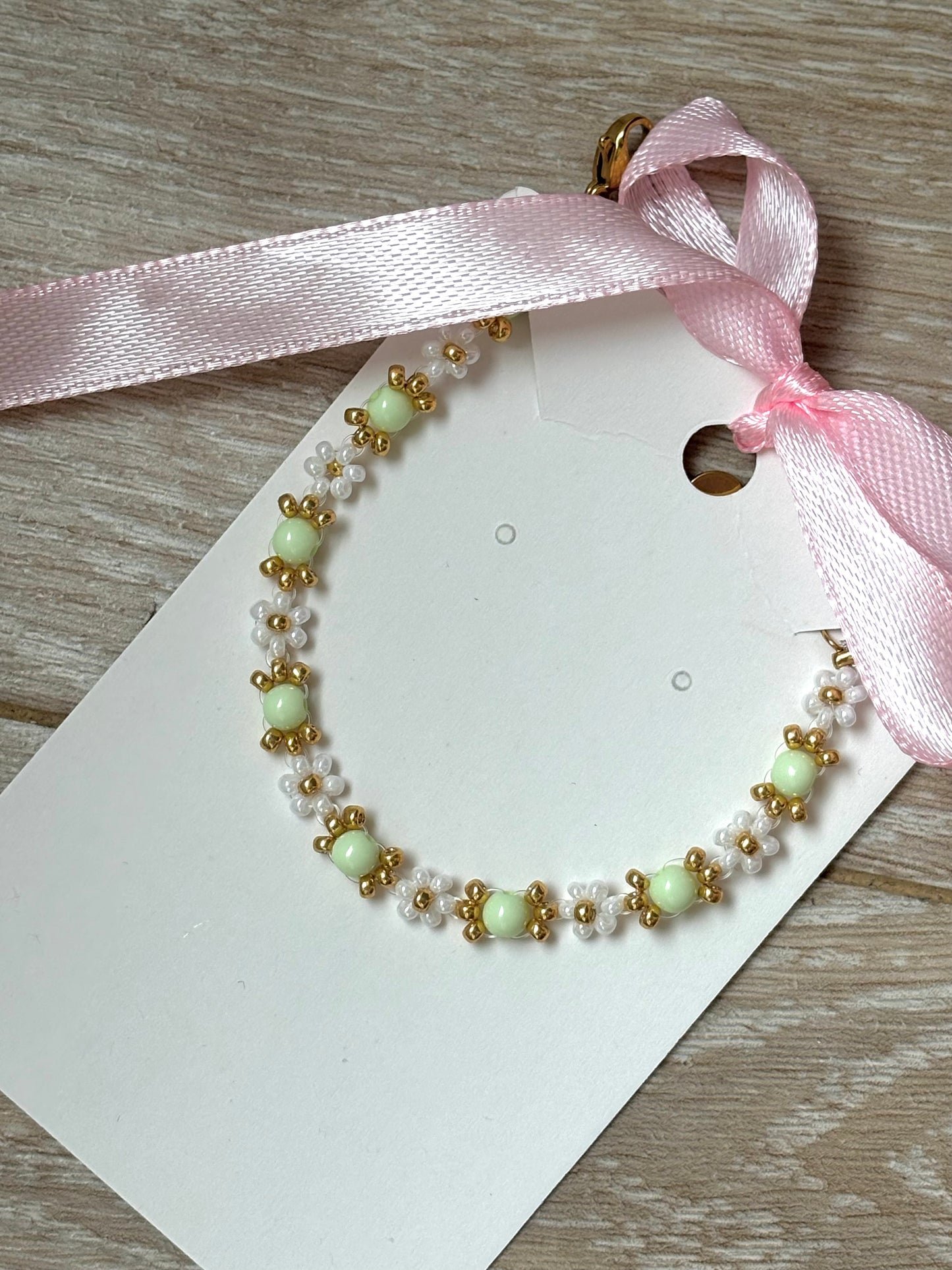 Bracelet vert pastel