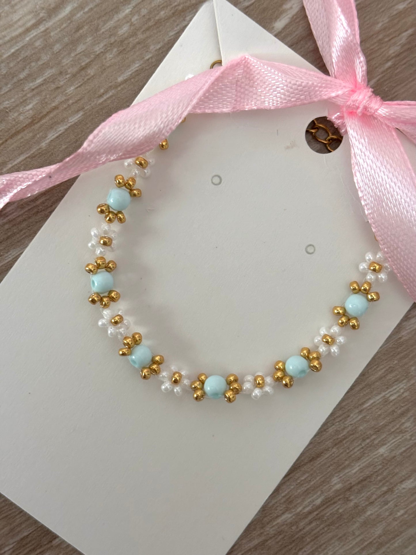 Bracelet bleu pastel
