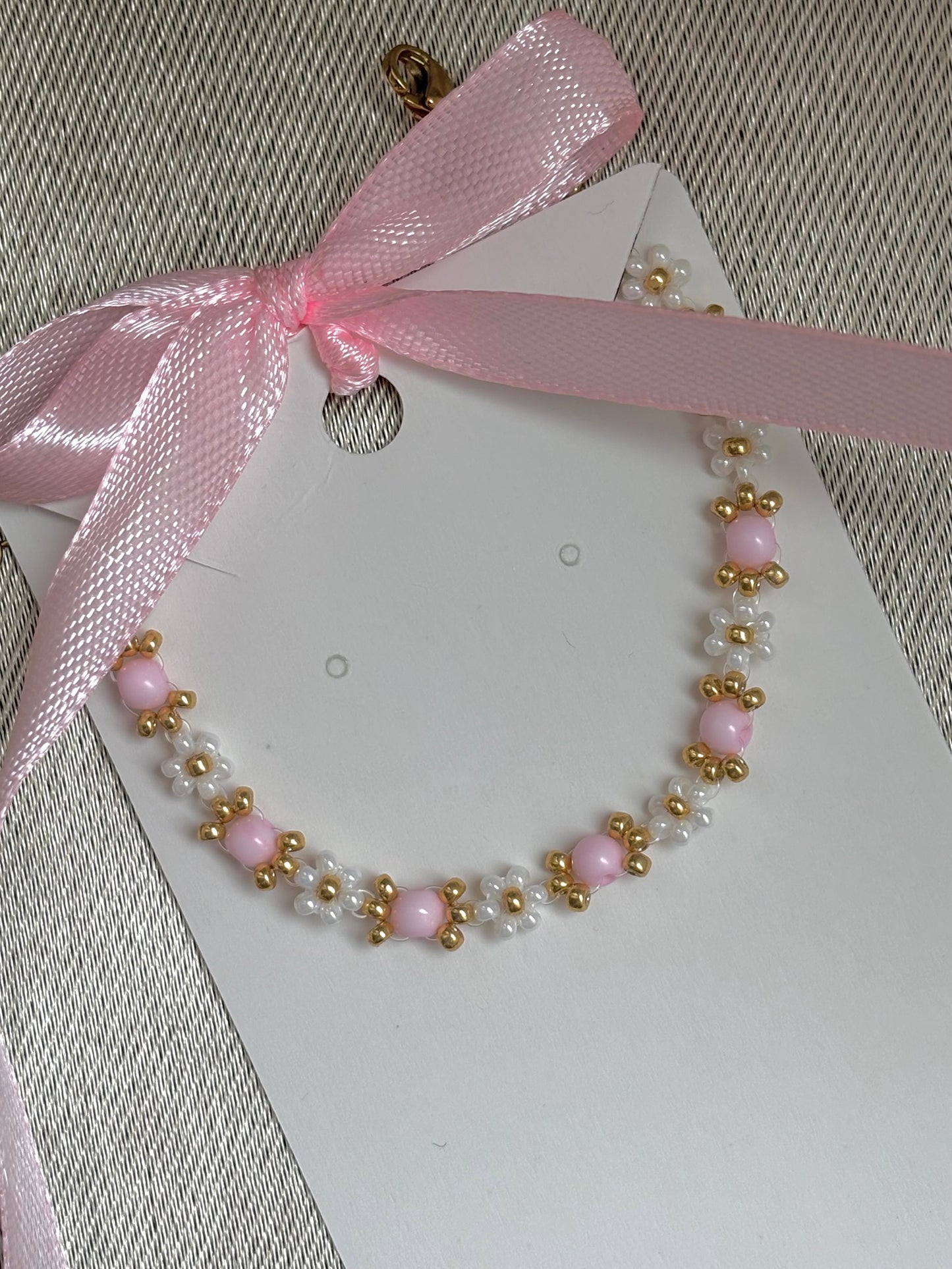 Bracelet rose pastel