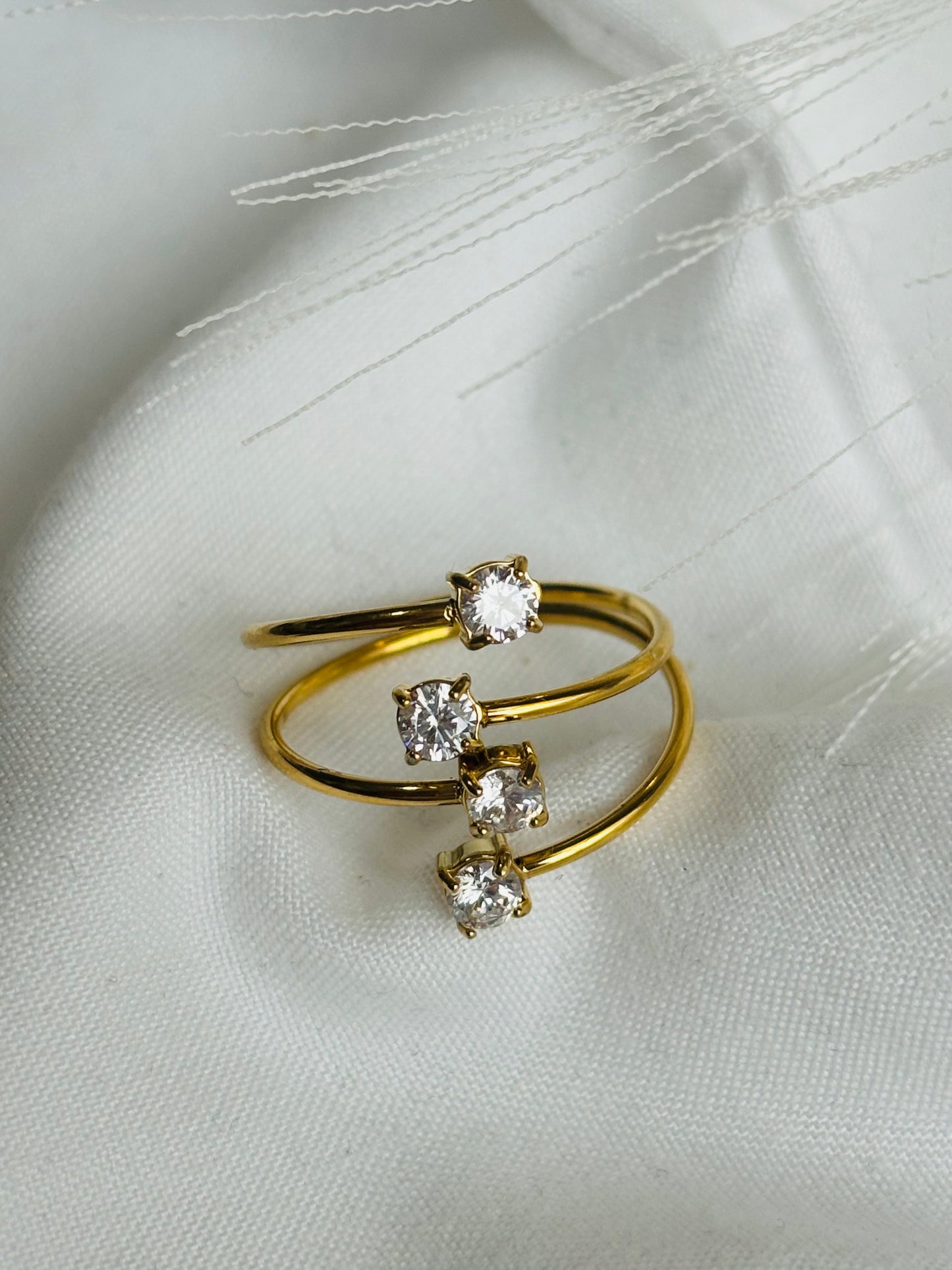 Bague multi strass