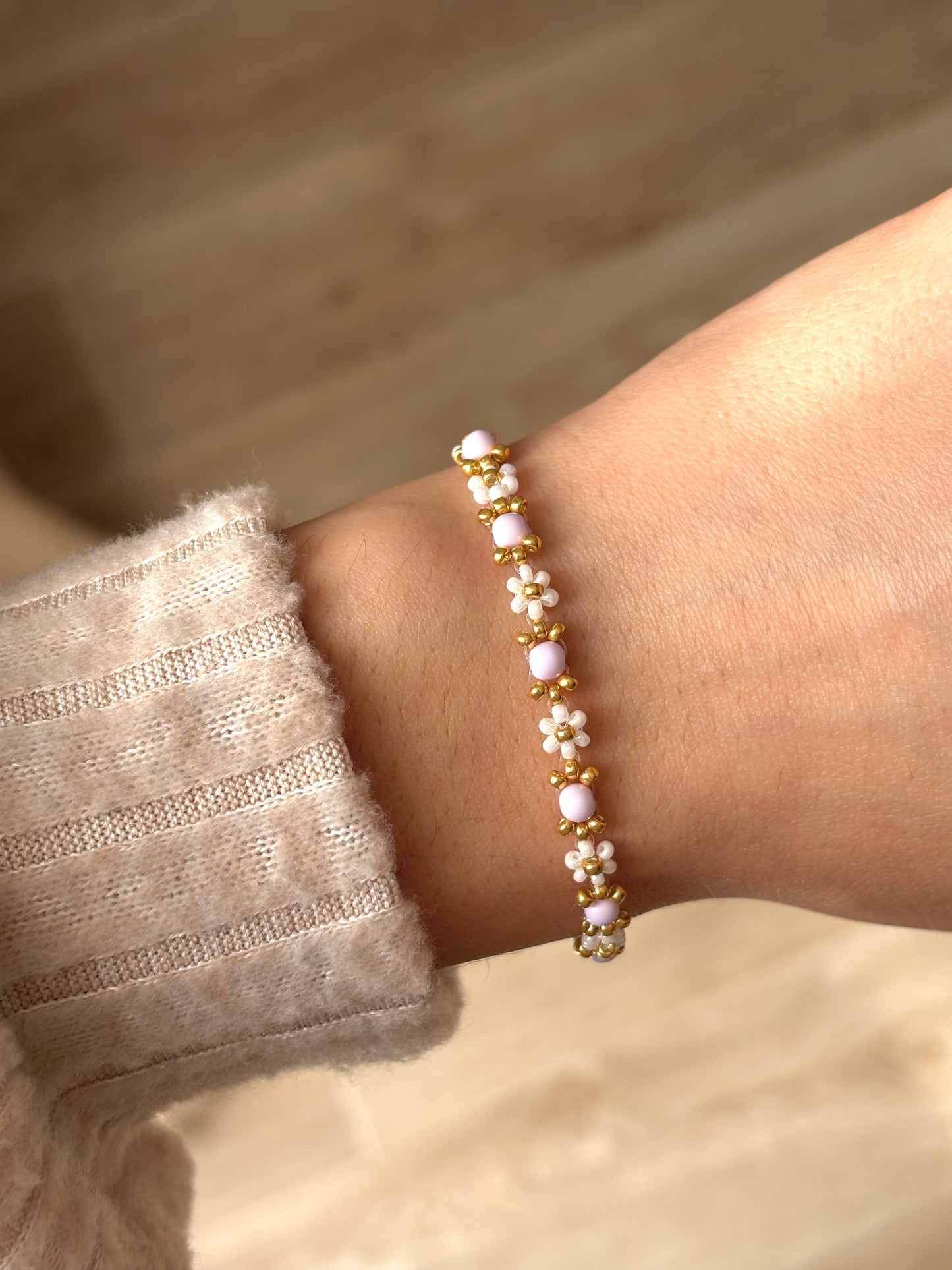 Bracelet violet pastel