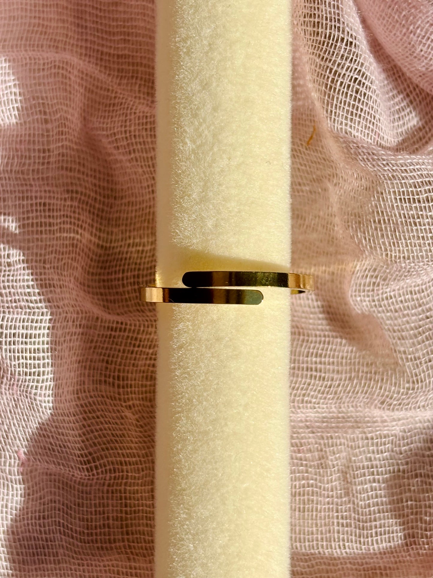 Bague cœur blanc nacré