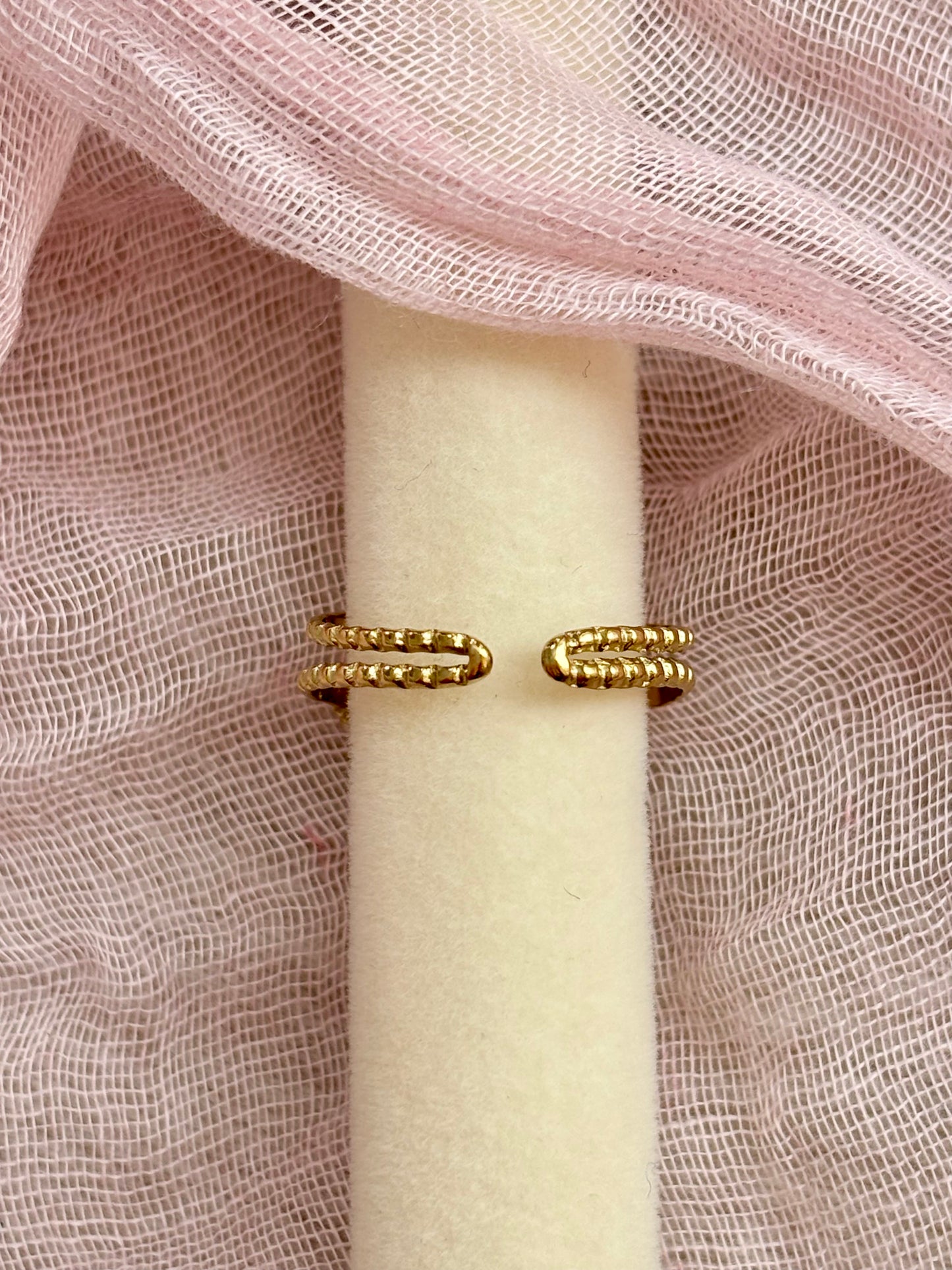 Bague double lignes