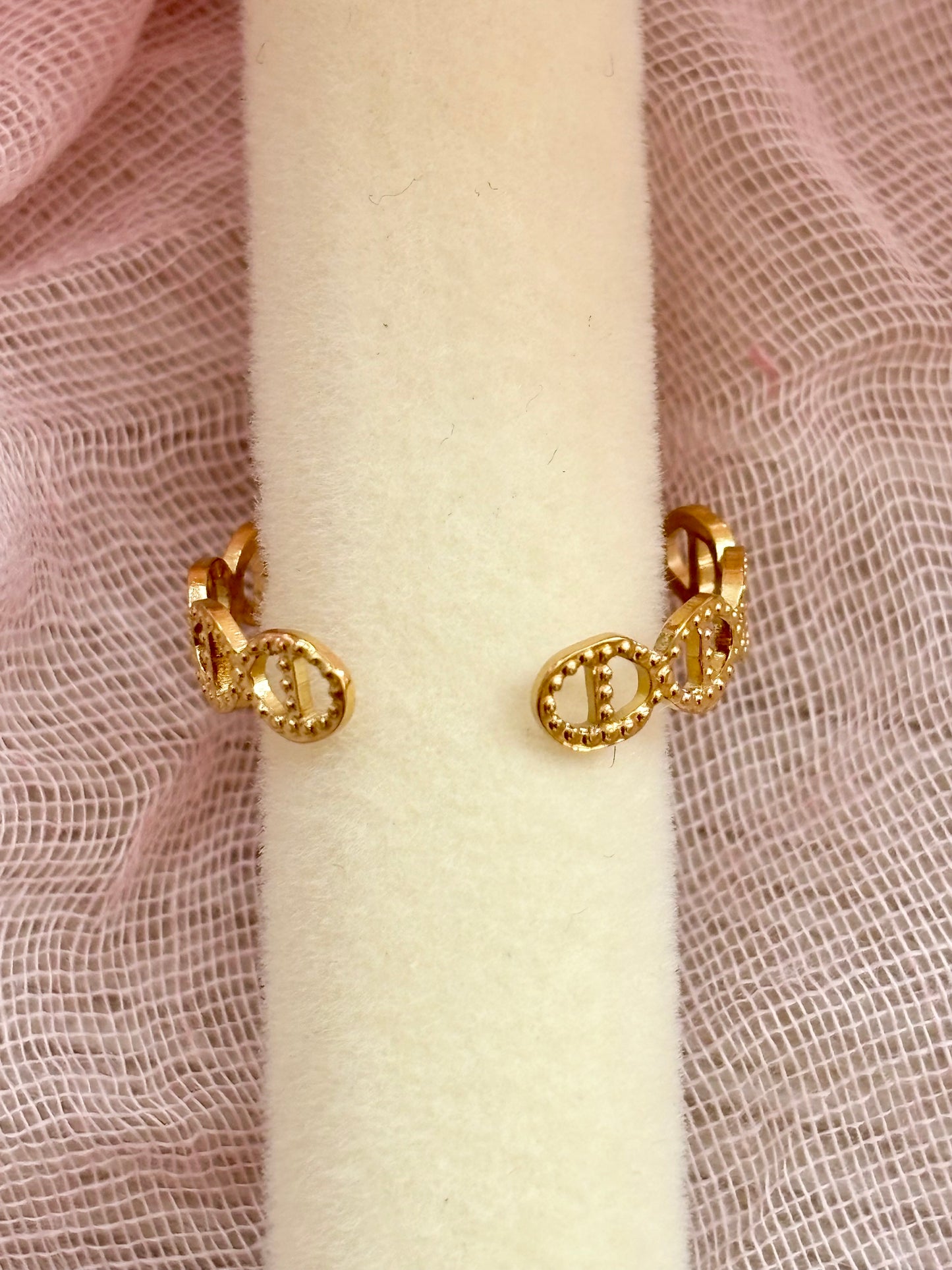 Bague strass ajustable