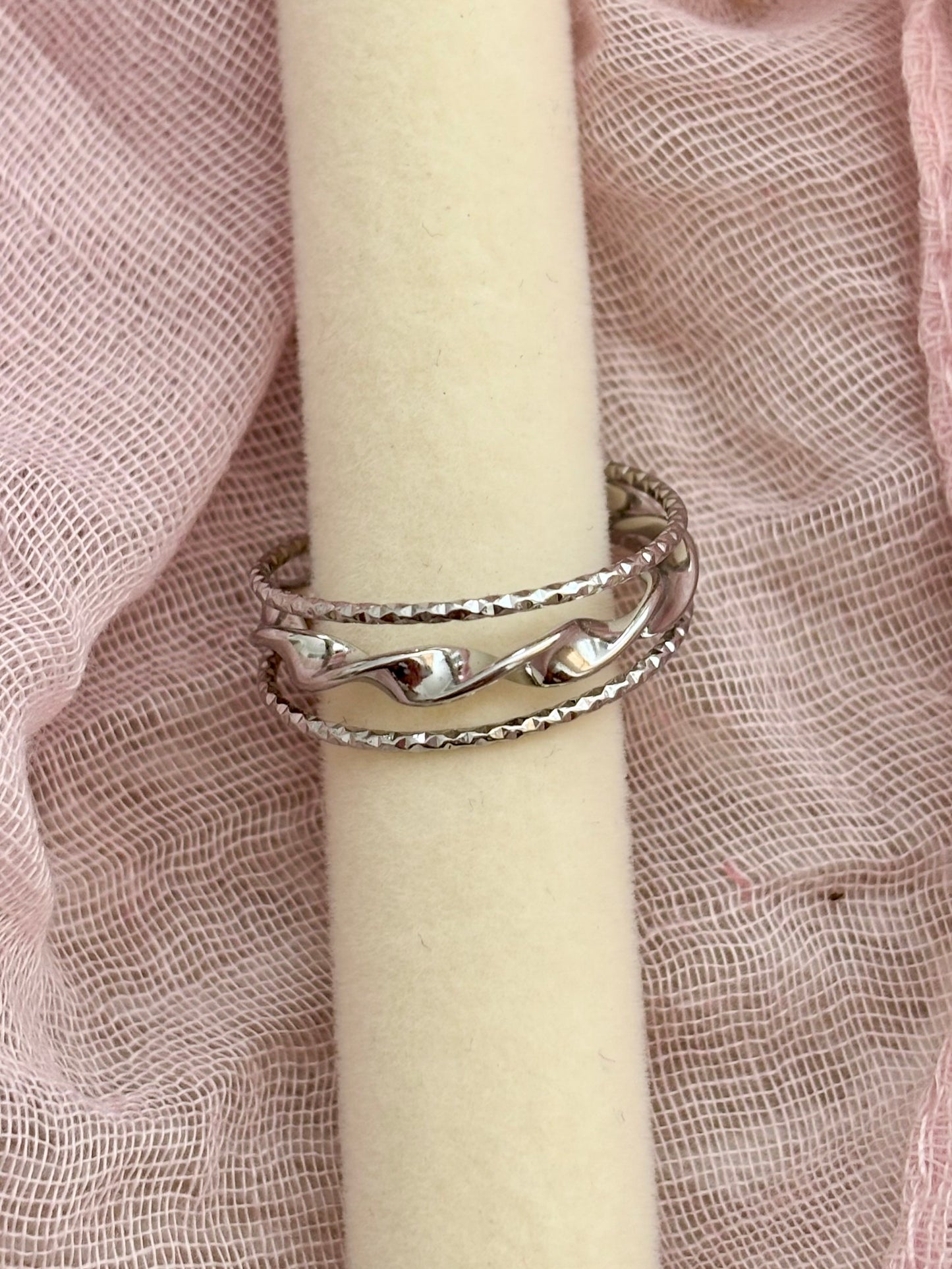 Bague triple lignes