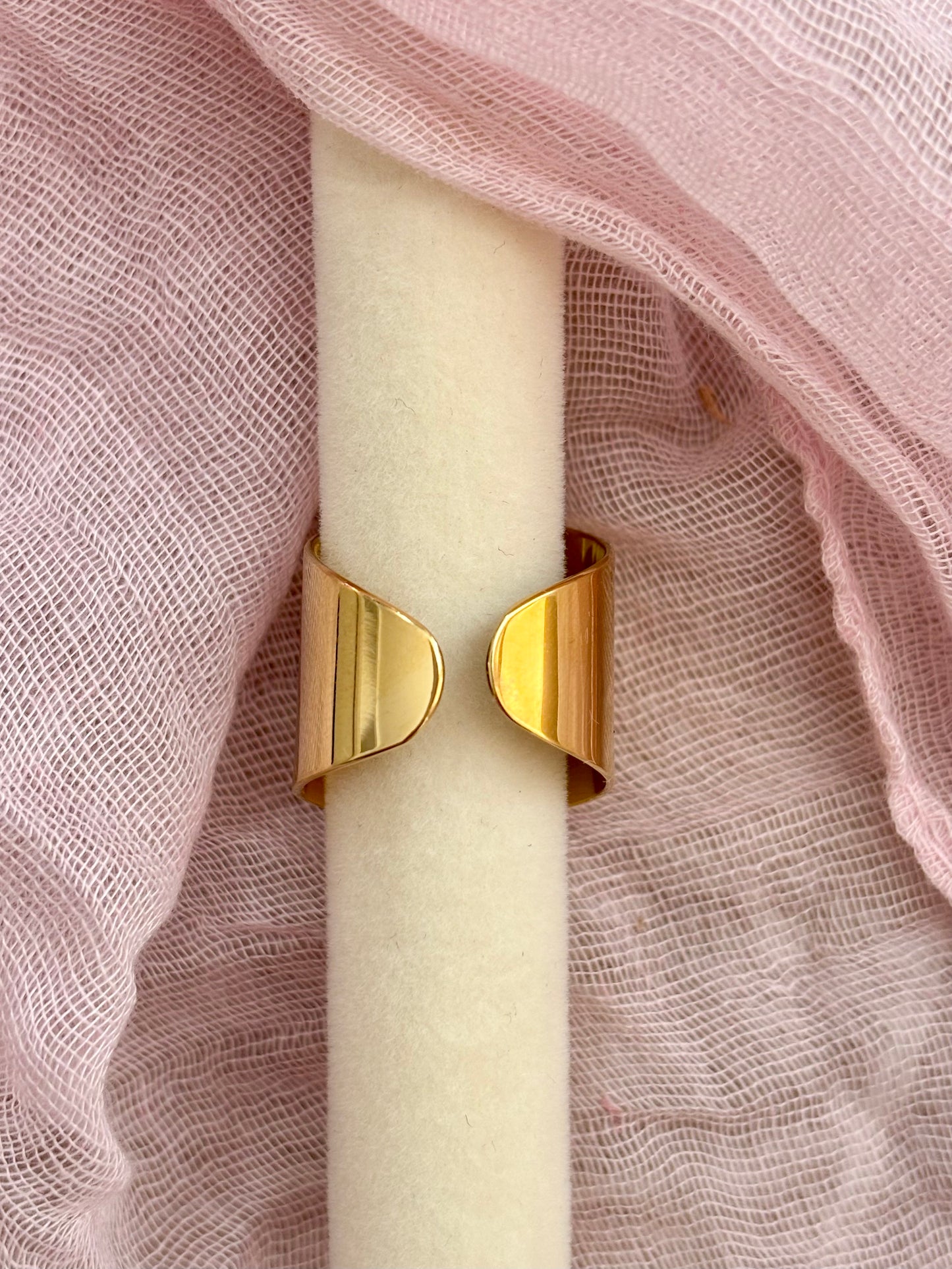 Bague cœur avec barre