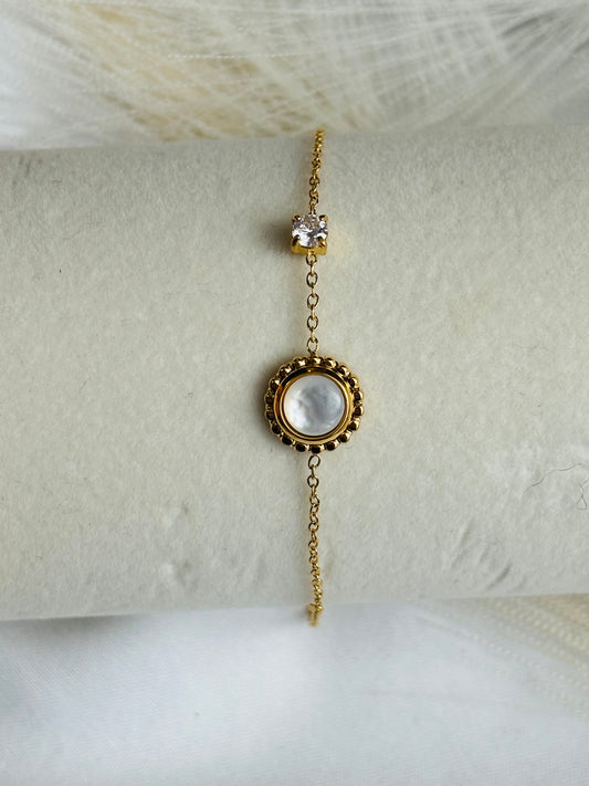 Bracelet rond avec strass