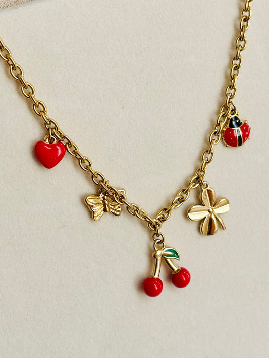 Collier multi charms